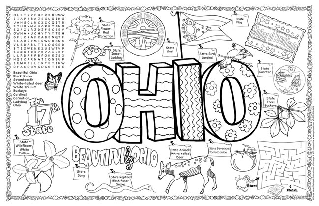 ohio state seal coloring pages - photo #22