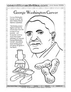 George Washington Carver Coloring Activity