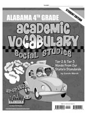 Alabama 4th Grade Academic Vocabulary – Social Studies – Student Book
