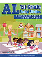 Alabama First Grade Social Studies Curated Content Board Image Pack