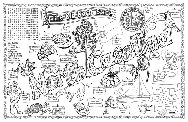 north carolina printables